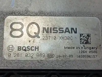 Second-hand car spare part ecu engine control for nissan note acenta oem iam references 23710xh30c  