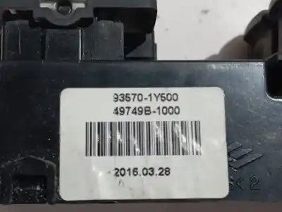 Second-hand car spare part left front power window switch for kia picanto tech oem iam references 935701y500  