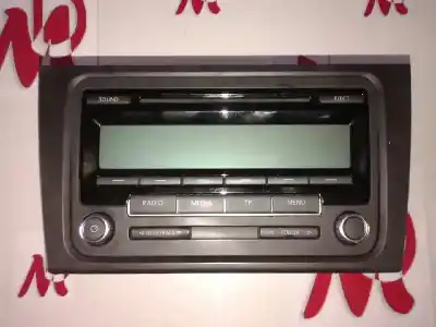 Peça sobressalente para automóvel em segunda mão sistema de áudio / rádio cd por volkswagen golf vi (5k1) advance bluemotion referências oem iam 1k0057156a