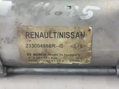 Pezzo di ricambio per auto di seconda mano motorino di avviamento per nissan note acenta riferimenti oem iam 233004868r  