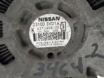 Second-hand car spare part alternator for nissan note acenta oem iam references 231003vd1a  
