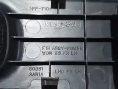 Second-hand car spare part left front power window switch for nissan note acenta oem iam references 809613ar1a  