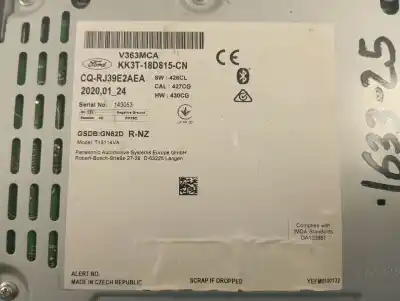 Pièce détachée automobile d'occasion système audio / radiocd pour ford transit custom kasten 260 l1 ambiente références oem iam kk3t18d815cn  