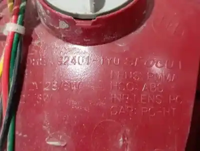 Second-hand car spare part left tailgate light for kia picanto tech oem iam references 92401-1y0  