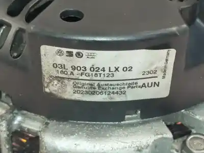 Pezzo di ricambio per auto di seconda mano alternatore per man tge pritsche (uz) pritsche 2.xxx lang fwd 140 cv / 103 kw riferimenti oem iam 03l903024lx  