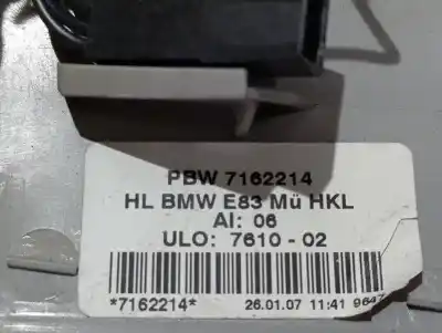 Автозапчасти б/у внутренний правый задний фонарь за bmw x3 (e83) 2.0 i ссылки oem iam 7162214  