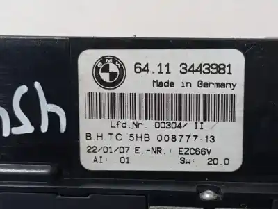 Second-hand car spare part climate control for bmw x3 (e83) xdrive 20i oem iam references 64113443981  