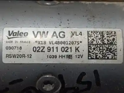 Автозапчасти б/у двигатель запускается за volkswagen t-roc advance ссылки oem iam 02z911021k  