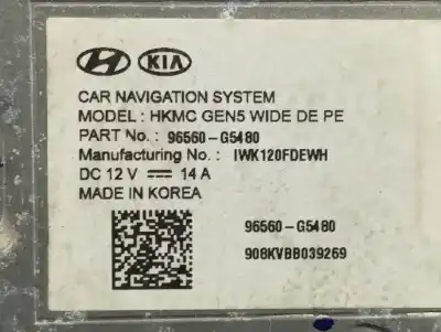 Second-hand car spare part multifunction display for kia niro concept oem iam references 96560g5480  