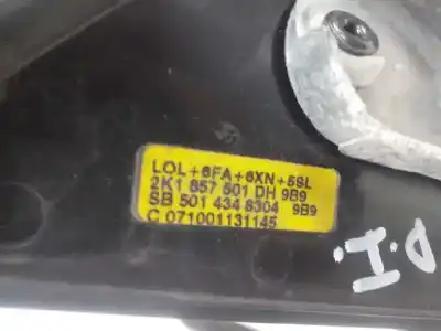 Автозапчастина б/у ліве дзеркало для volkswagen caddy ka/kb (2k) furg. посилання на oem iam   