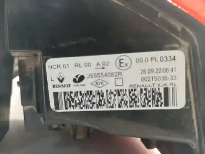 Second-hand car spare part left tailgate light for renault express advance oem iam references 265554082r  