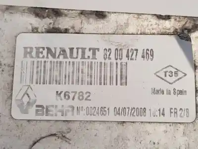 Second-hand car spare part intercooler for renault kangoo ii (f/kw0) k9k e8 oem iam references 8200427469  