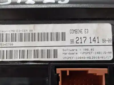 Peça sobressalente para automóvel em segunda mão quadrante por citroen c4 cactus feel referências oem iam 9821714180  