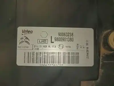 Second-hand car spare part left headlight for citroen c4 cactus feel oem iam references 9800901380  