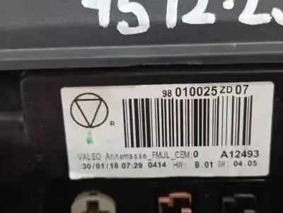 Second-hand car spare part multifunction display for citroen c4 cactus feel oem iam references 98010025zd  