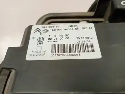 Pezzo di ricambio per auto di seconda mano faro anteriore destro per citroen c3 picasso sx riferimenti oem iam 9681806180  