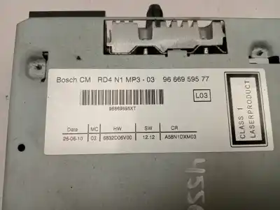 Second-hand car spare part audio system / radio cd for citroen c3 picasso (sh_) 1.6 hdi oem iam references 9666959577  
