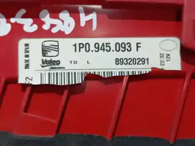 Second-hand car spare part interior left tailgate light for seat leon (1p1) reference oem iam references 1p0945093f  