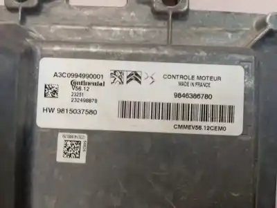Second-hand car spare part ecu engine control for citroen c3 c-series oem iam references 9846386780  