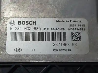 Автозапчастина б/у ебу контролер двигуна для renault kangoo ii (f/kw0) k9k e6 посилання на oem iam 0281032885  