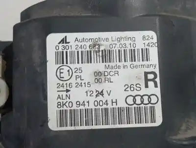 Second-hand car spare part right headlight for audi a4 b8 avant (8k5) 2.0 tdi oem iam references 8k0941004h  