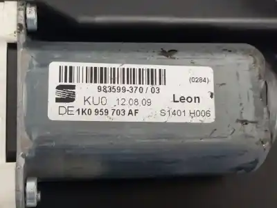 Second-hand car spare part rear right window regulator for seat leon (1p1) reference oem iam references 1k0959703af  