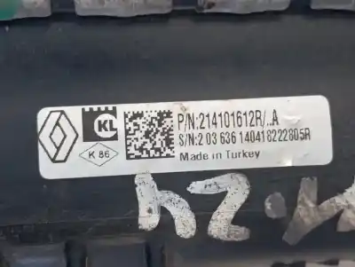 Recambio de automóvil de segunda mano de radiador agua para renault clio iv limited referencias oem iam 214101612r  