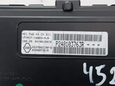 Peça sobressalente para automóvel em segunda mão quadrante por renault kangoo profesional referências oem iam p248103763r  