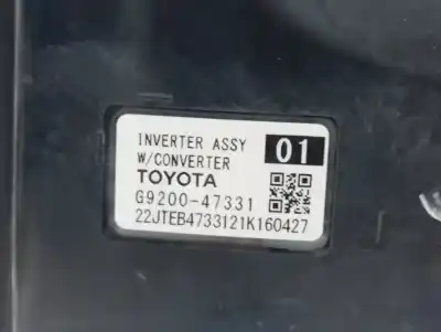 Peça sobressalente para automóvel em segunda mão inversor por toyota corolla (e21) hybrid style referências oem iam g920047331  