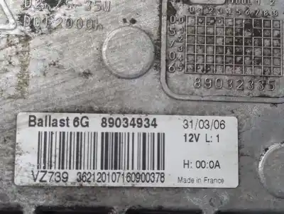 Peça sobressalente para automóvel em segunda mão balastro de xenon por renault espace iv (jk0) dynamique referências oem iam 89034934  