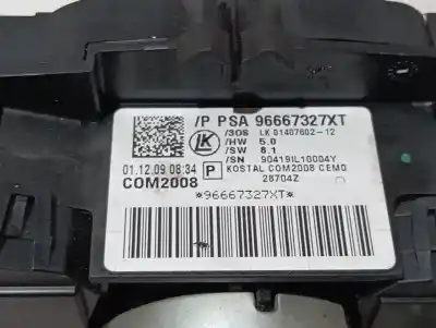 Second-hand car spare part headlights switch for citroen c3 picasso exclusive oem iam references 96667327xt  