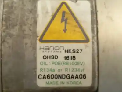 Second-hand car spare part air conditioning compressor for kia niro concept oem iam references ca600ndgaa06  