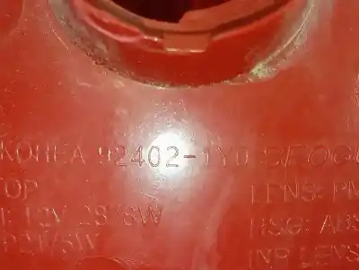 Second-hand car spare part right tailgate light for kia picanto basic oem iam references 924021y0  