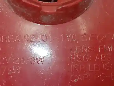 Peça sobressalente para automóvel em segunda mão farolim traseiro esquerdo por kia picanto basic referências oem iam 924011y0  