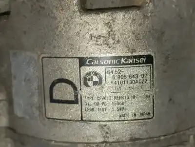 Second-hand car spare part air conditioning compressor for bmw x3 (e83) 2.0d oem iam references 690564307  