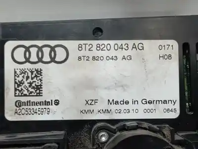 Second-hand car spare part climate control for audi a4 b8 avant (8k5) 2.0 tdi oem iam references 8t2820043  