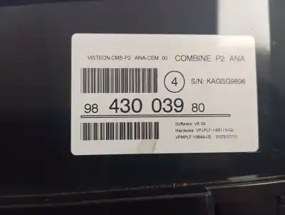 Peça sobressalente para automóvel em segunda mão quadrante por peugeot 208 (p2) active referências oem iam 9843003980  