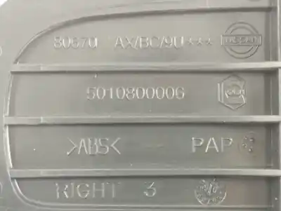 Peça sobressalente para automóvel em segunda mão puxador interior dianteiro direito por nissan note (e11e) acenta referências oem iam 80670ax  