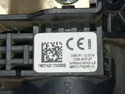 Peça sobressalente para automóvel em segunda mão airbag dianteiro esquerdo por renault kangoo profesional referências oem iam 985707520r  