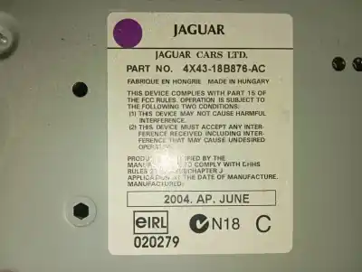 Peça sobressalente para automóvel em segunda mão sistema de áudio / rádio cd por jaguar x-type 2.5 v6 referências oem iam 4x4318b876ac  