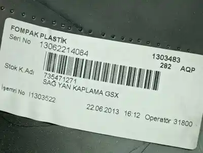 Peça sobressalente para automóvel em segunda mão porta luvas por opel combo d kasten l1h1 2.4t referências oem iam 95511239  