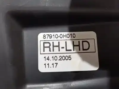 Peça sobressalente para automóvel em segunda mão espelho retrovisor direito por citroen c1 sx referências oem iam 879100h010  