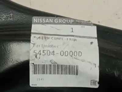 Peça sobressalente para automóvel em segunda mão braço de suspensão inferior dianteiro direito por renault captur s-edition referências oem iam 5450400q0d  