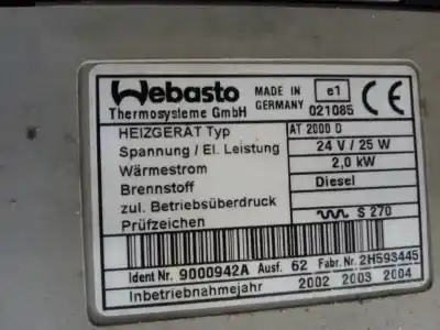 Second-hand car spare part full normal heating for renault premium 420 oem iam references at2000d  