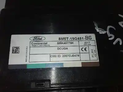 Second-hand car spare part electronic module for ford kuga (cbv) 2.0 tdci cat oem iam references 8m5t19g481bg caja 7 