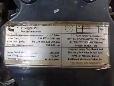 Peça sobressalente para automóvel em segunda mão motor completo por nissan atleon 80.190 referências oem iam isbe4+185 e4  