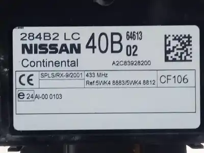 Second-hand car spare part electronic module for nissan nt 500 oem iam references 284b2lc40b  