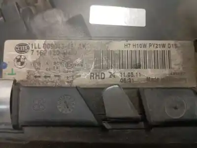 Second-hand car spare part right headlight for bmw serie 7 (e65/e66) 730d oem iam references 7162120  