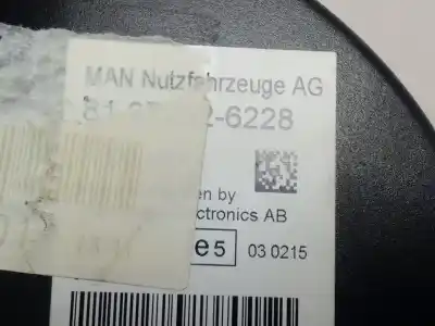 Second-hand car spare part dashboard for man tgx 18.400 oem iam references 81272026228  