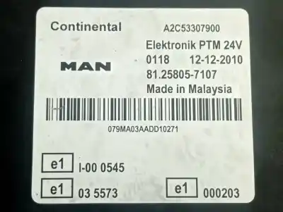 Pezzo di ricambio per auto di seconda mano modulo elettronico per man tgx 18.400 riferimenti oem iam 81258057107  